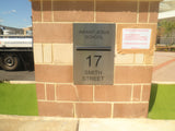 Marine Grade Brushed Stainless Steel Letterbox Faceplate 450 x 600mm (Laser Etched) - 340 Slot