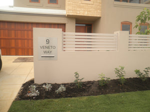 Marine Grade Brushed Stainless Steel Letterbox Faceplate 450 x 600mm (Laser Cut) - 340 Slot