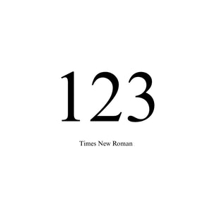 Custom 75mm Vinyl House Number