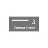 Basalt Powder-Coated Aluminium Letterbox Faceplate (600 x 300) - 340 Slot LHS