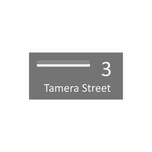 Basalt Powder-Coated Aluminium Letterbox Faceplate (600 x 300) - 340 Slot LHS