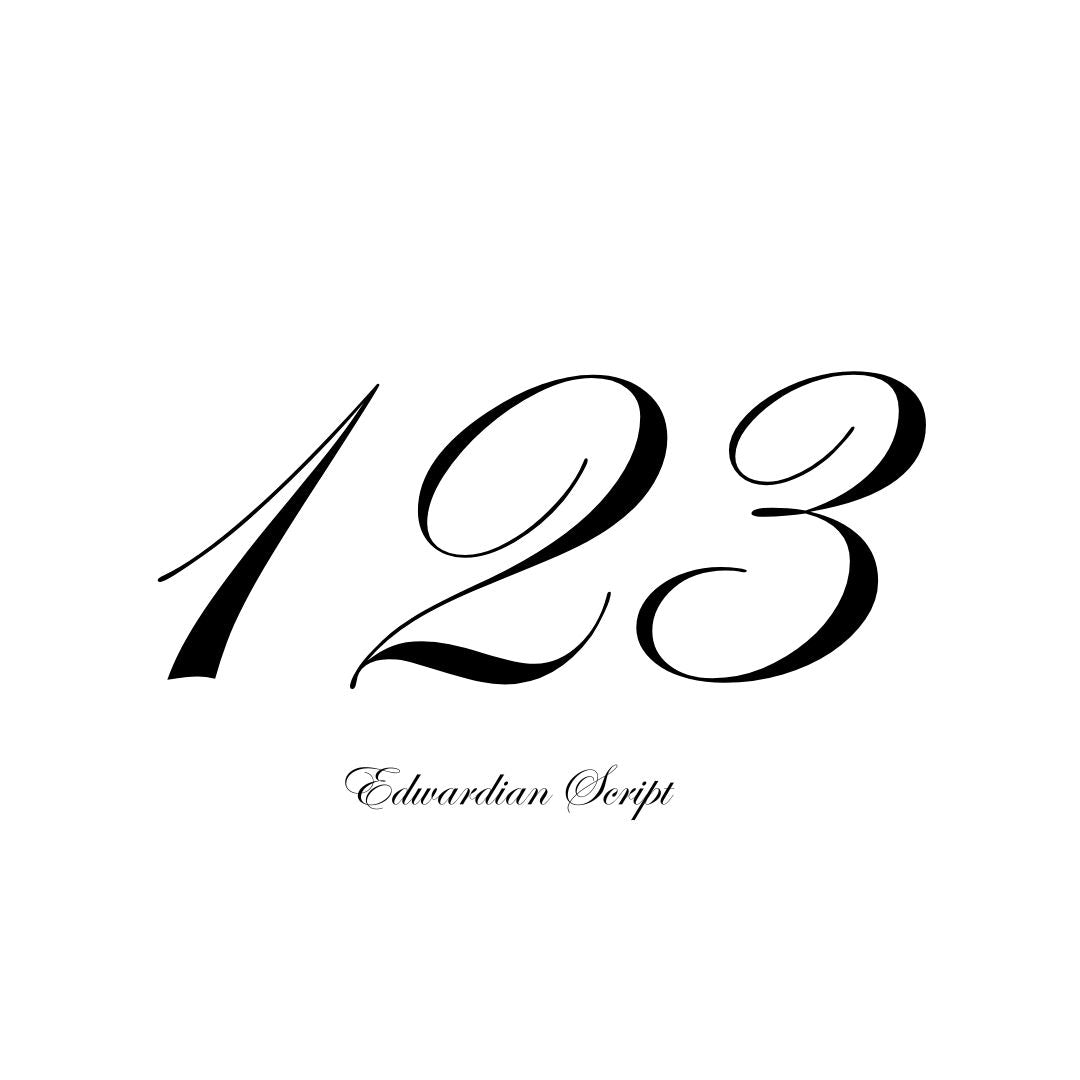 Custom 120mm Vinyl House Number