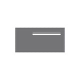 Basalt Powder-Coated Aluminium Letterbox Faceplate (600 x 300) - 340 Slot