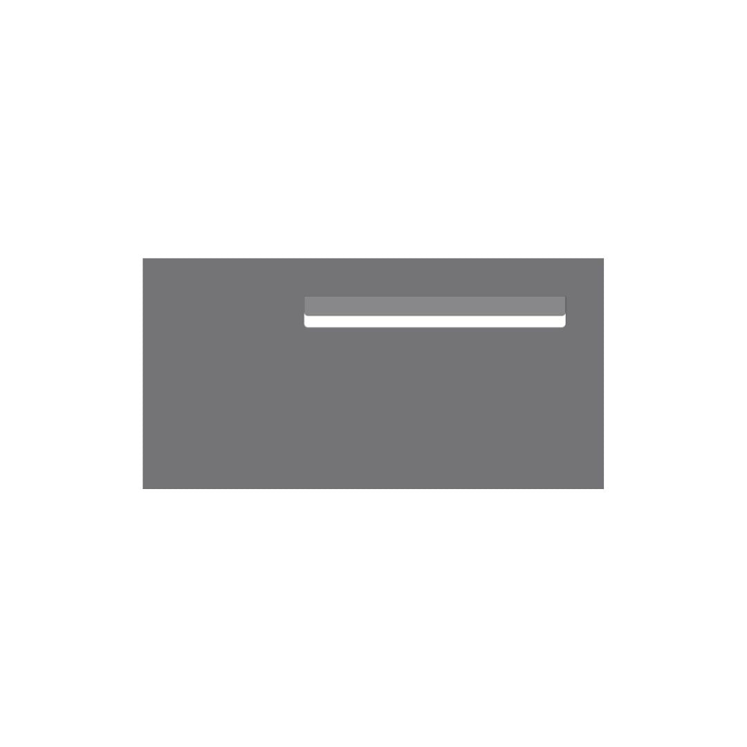 Basalt Powder-Coated Aluminium Letterbox Faceplate (600 x 300) - 340 Slot