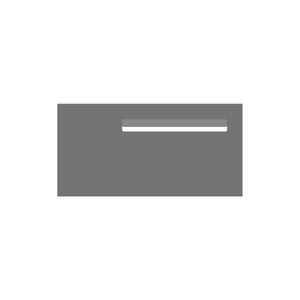Basalt Powder-Coated Aluminium Letterbox Faceplate (600 x 300) - 340 Slot