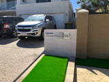 Marine Grade Brushed Stainless Steel Letterbox Faceplate 1200 x 300 (Laser Etched) - 340 LHS Slot