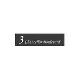 Monument Colorbond Steel Address Sign with Vinyl Text 1200 x 300