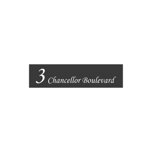 Monument Colorbond Steel Address Sign with Vinyl Text 1200 x 300