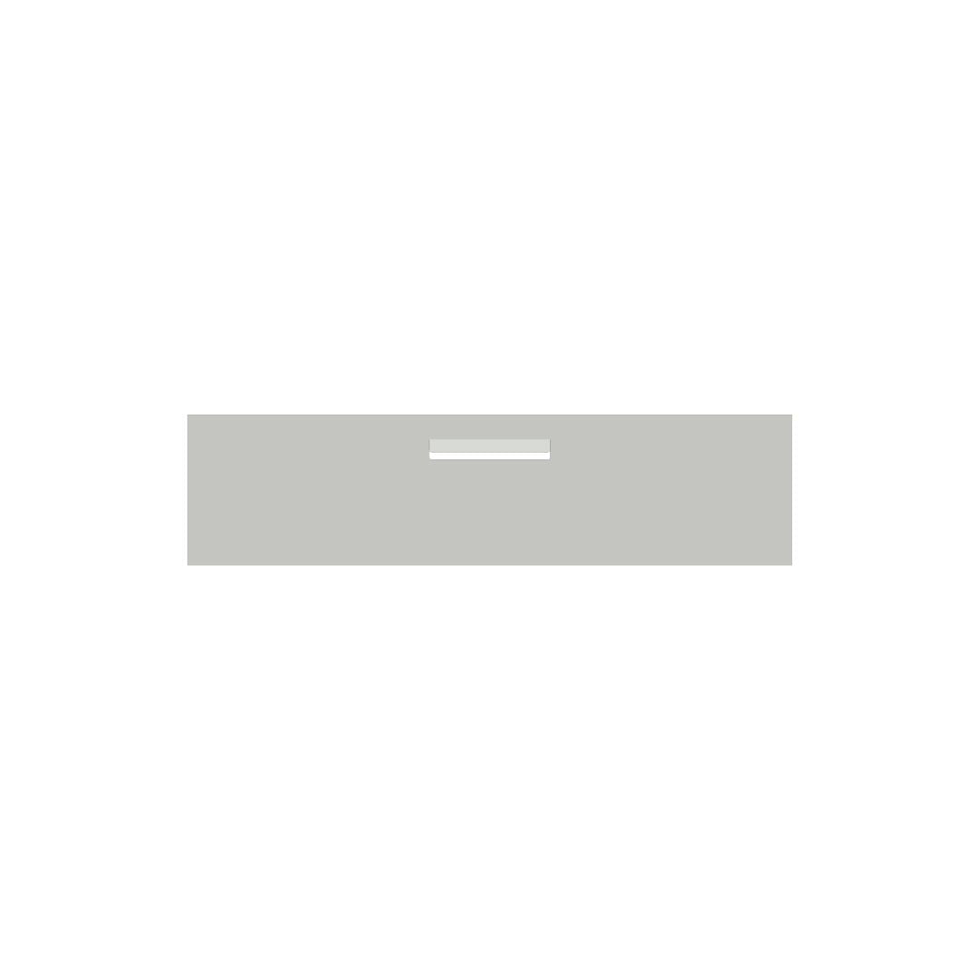 Shale Grey Powder-Coated Aluminium Letterbox Faceplate 1200 x 300 - 240 Central Slot