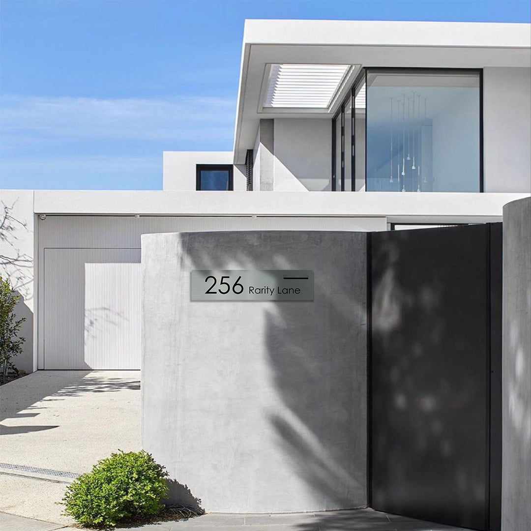 Shale Grey Powder-Coated Aluminium Letterbox Faceplate 1200 x 300 - 240 Slot