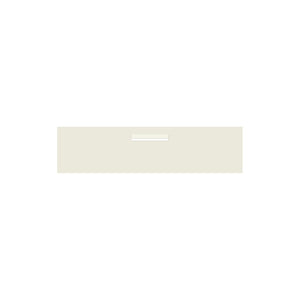 Surfmist Powder-Coated Aluminium Letterbox Faceplate 1200 x 300 - 240 Central Slot