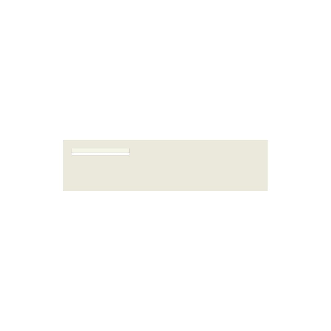 Surfmist Powder-Coated Aluminium Letterbox Faceplate 1200 x 300 - 340 Slot LHS