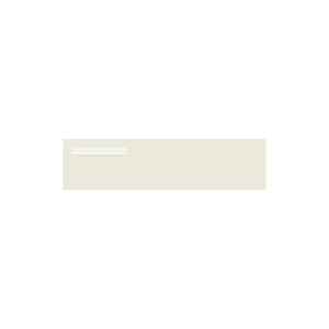 Surfmist Powder-Coated Aluminium Letterbox Faceplate 1200 x 300 - 340 Slot LHS