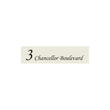 Surfmist Colorbond Steel Address Sign with Vinyl Text 1200 x 300
