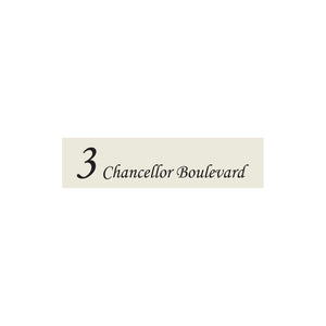 Surfmist Colorbond Steel Address Sign with Vinyl Text 1200 x 300