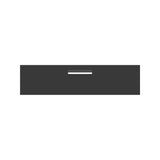 Monument Powder-Coated Aluminium Letterbox Faceplate 1200 x 300 - 240 Central Slot