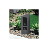 Black Colorbond Steel Address Sign with Vinyl Text – 200 x 140mm