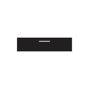 Black Powder-Coated Aluminium Letterbox Faceplate 1200 x 300 - 240 Central Slot