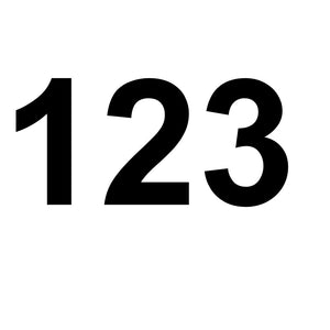 Custom 120mm Vinyl House Number