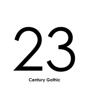 Custom 150mm Vinyl House Number