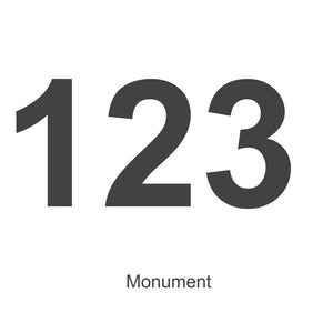 Custom 120mm Vinyl House Number