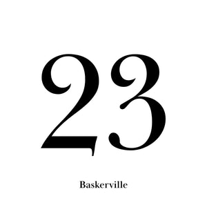 Custom 150mm Vinyl House Number