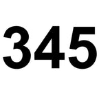 Custom 120mm Vinyl House Number