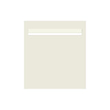 Surfmist Powder-Coated Aluminium Letterbox Faceplate 390 x 430
