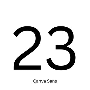 Custom 150mm Vinyl House Number