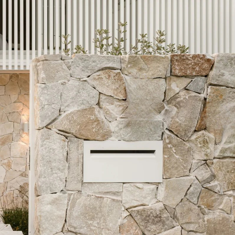 Milkcan Palazzo White Brick A4 Letterbox