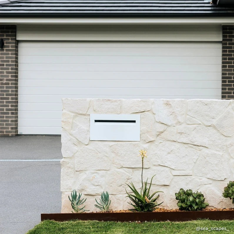 Milkcan Palazzo White Brick A4 Letterbox