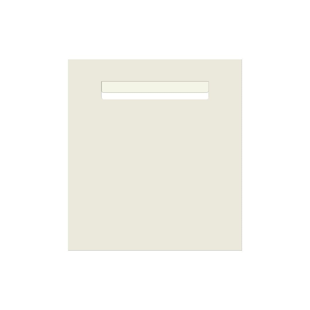 Surfmist Powder-Coated Aluminium Letterbox Faceplate 390 x 430mm - 240 Slot