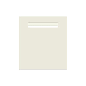 Surfmist Powder-Coated Aluminium Letterbox Faceplate 390 x 430
