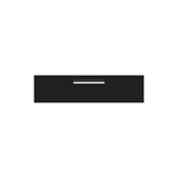 Black Powder-Coated Aluminium Letterbox Faceplate 1200 x 300 - 340 Central Slot