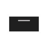 Black Powder-Coated Aluminium Letterbox Faceplate (600 x 300) - 240 Central Slot