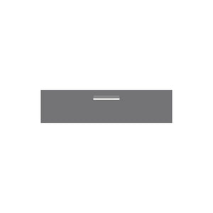 Basalt Powder-Coated Aluminium Letterbox Faceplate 1200 x 300 - 240 Central Slot
