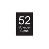 Powder-Coated Aluminium Black Address Plate 400 x 550