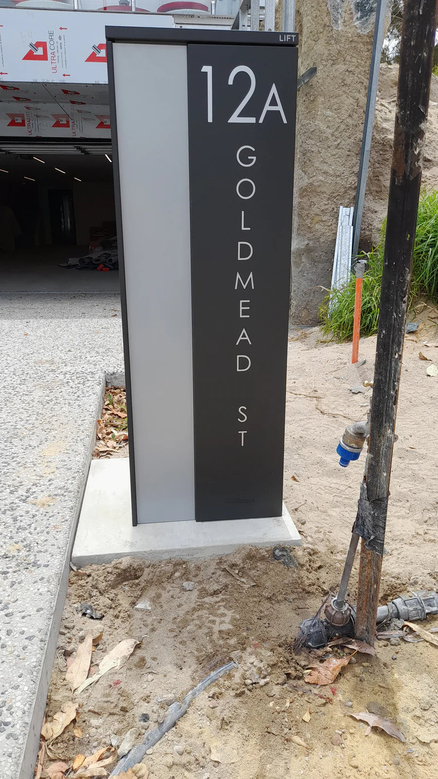 Vertical Custom Address Decal Sticker