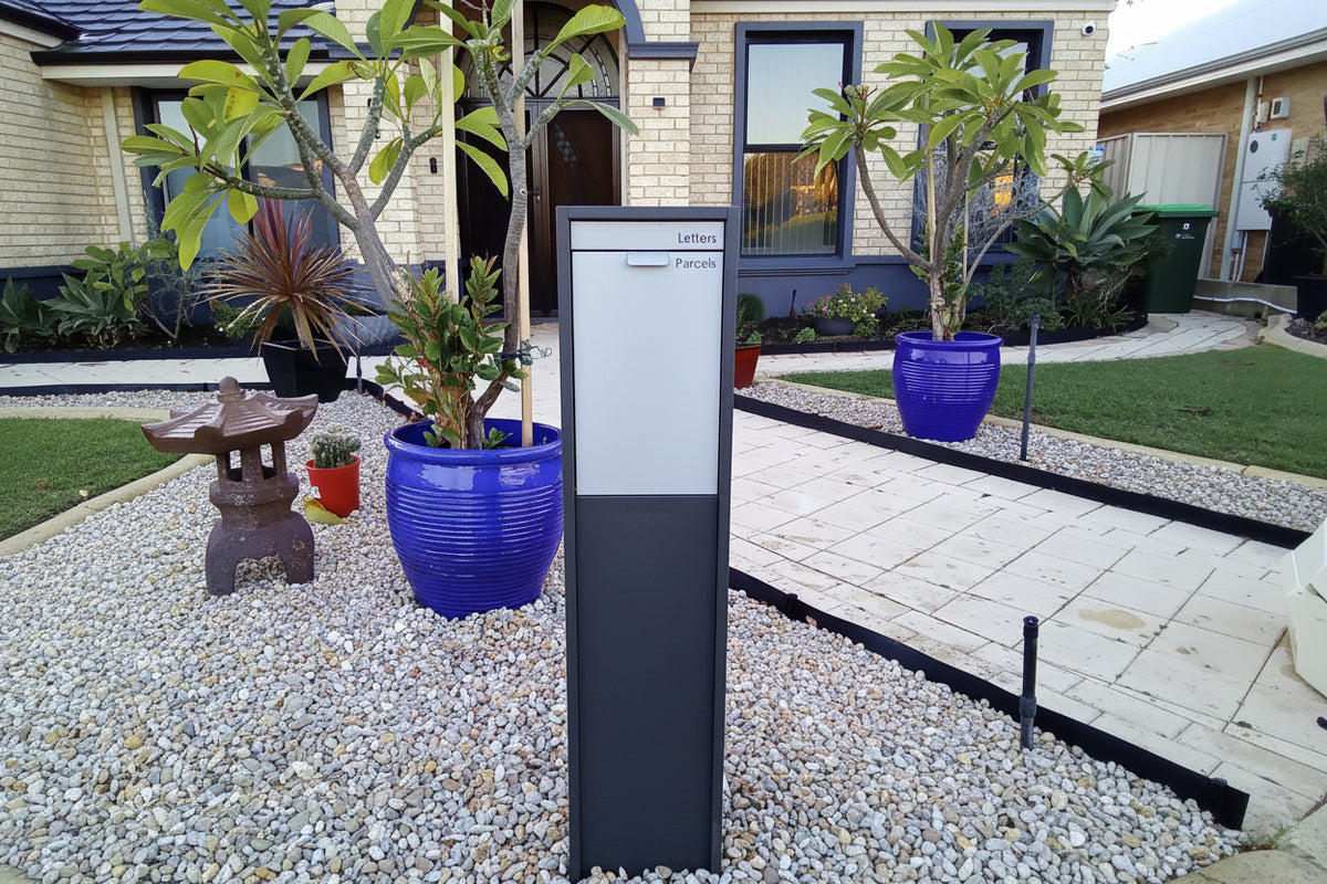 Milkcan Austin 2 Parcel & Mail Pillar