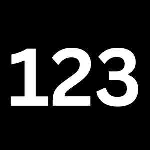 Custom 120mm Vinyl House Number