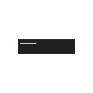 Black Powder-Coated Aluminium Letterbox Faceplate 1200 x 300 - 340 Slot LHS
