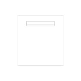 White Powder-Coated Aluminium Letterbox Faceplate 390 x 430