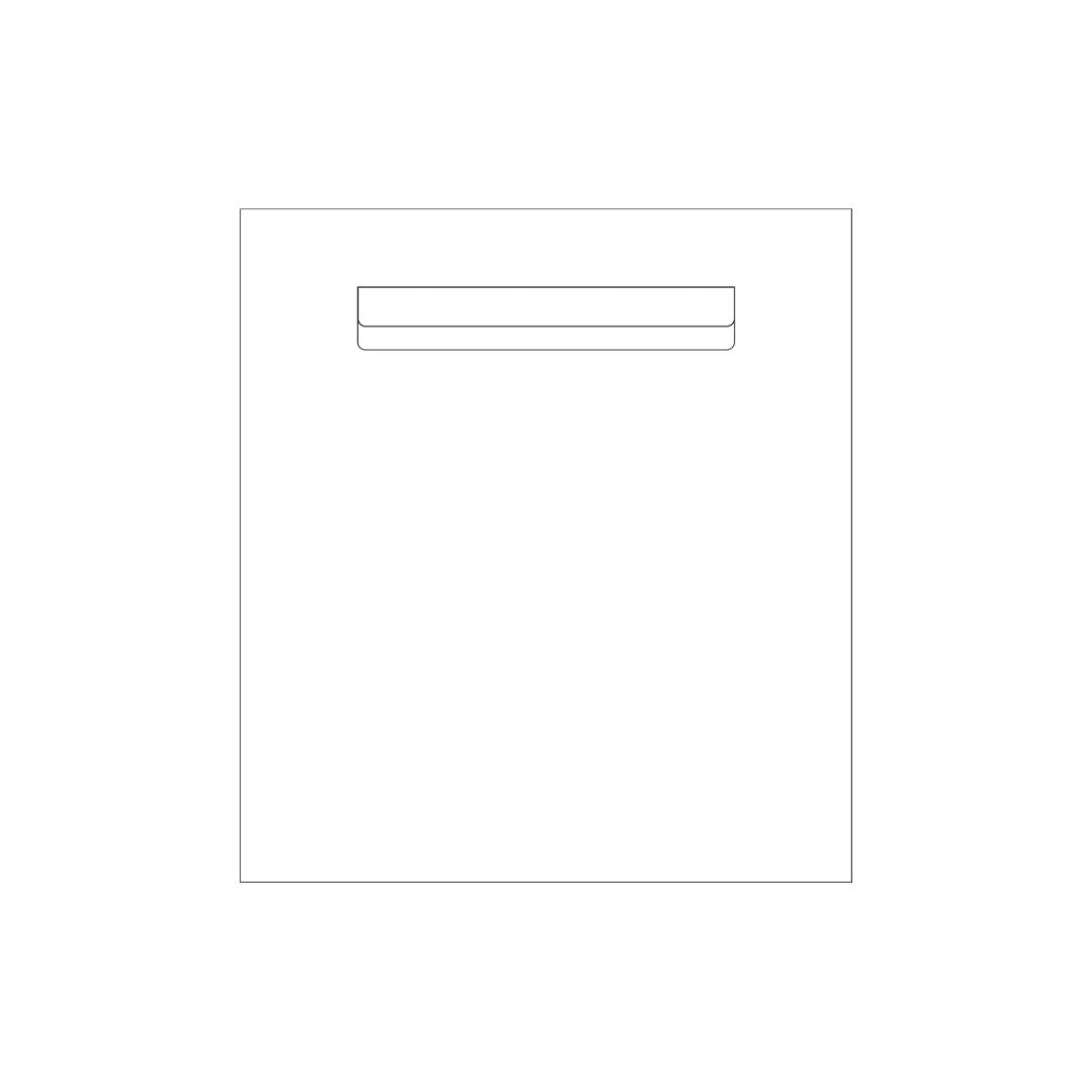 White Powder-Coated Aluminium Letterbox Faceplate 390 x 430