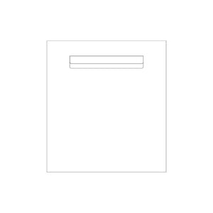 White Powder-Coated Aluminium Letterbox Faceplate 390 x 430