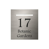 Marine Grade Brushed Stainless Steel Letterbox Faceplate 390 x 430 (Laser Etched) - 240 Slot