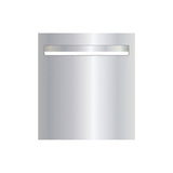 Marine Grade Mirror Polished Stainless Steel Letterbox Faceplate 390 x 430 (Laser Cut) - 340 Slot