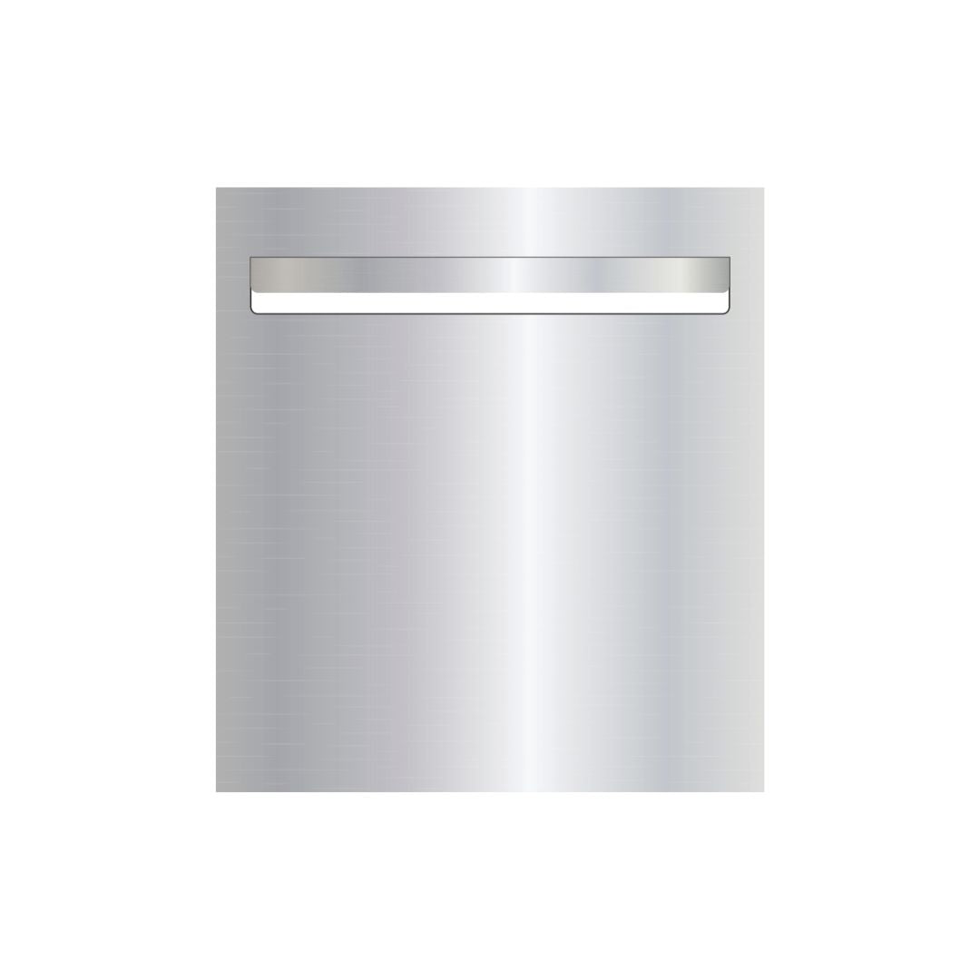 Marine Grade Mirror Polished Stainless Steel Letterbox Faceplate 390 x 430 (Laser Cut) - 340 Slot