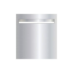 Marine Grade Mirror Polished Stainless Steel Letterbox Faceplate 390 x 430 (Laser Cut) - 340 Slot