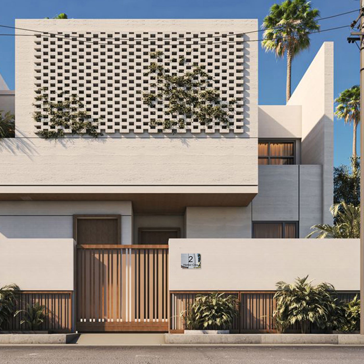 316 Marine Grade Mirror Polished Address Plate 290 x 220 - Laser Cut