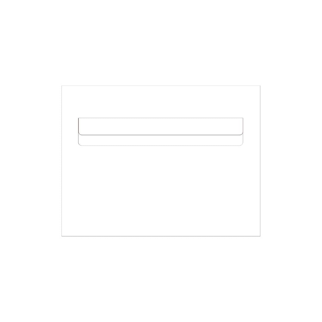 White Powder-Coated Aluminium Letterbox Faceplate 290 x 220 with 240 Slot